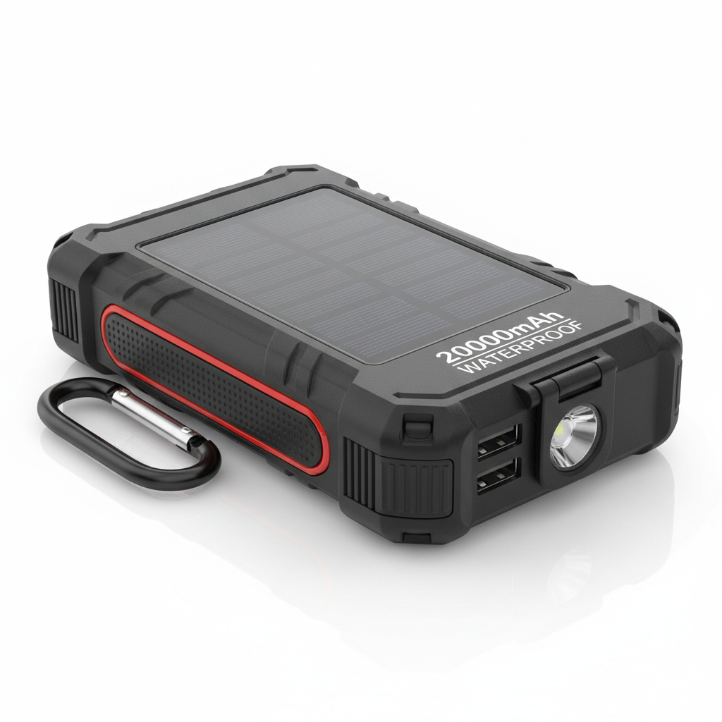 Portable Solar Power Bank 20000mAh - Main Product View